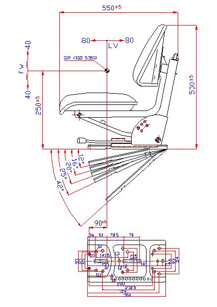 Fast DELIVERY - 1-4 Business Day DELIVERY Black TRIBACK STYLY SYSPENSION Tractor SEAT FITS Massey Ferguson 283 290 294 350 356 362 375 385 390 398 399 451 550 565 575 590-5 Position TILT