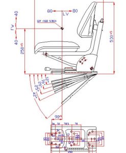 SSW700 FORD 2000 2600 3000 3600 4000 4600 5000 7000 Series Tractor Seat