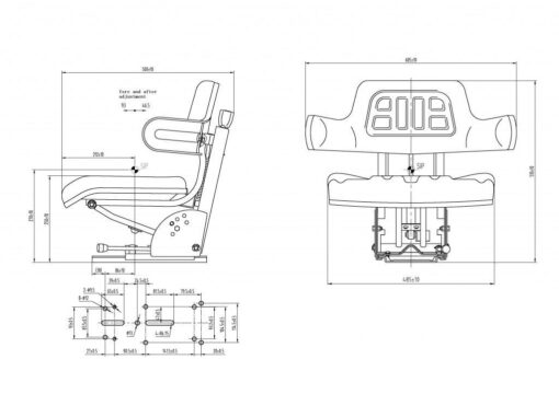 SSW700 FORD Tractor Seat - Image 5
