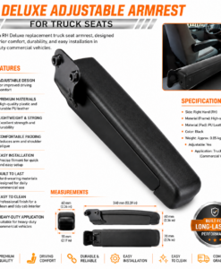 Alternative view of RH Deluxe Adjustable Armrest