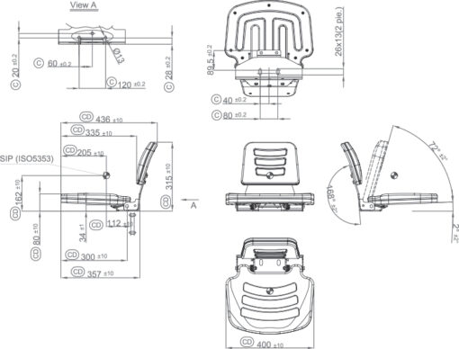 Buddy – Passenger – Instructional Tractor Seat - Image 2