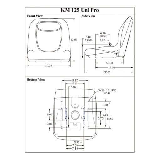 New Holland Skid Steer Replacement Bucket Seat - Image 3