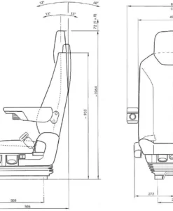 Alternative view of Premium Daf CF/XF truck Seat