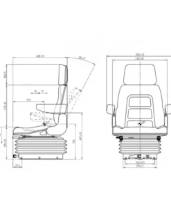 Alternative view of CS85/H90 seat