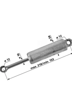 Alternative view of GRAMMER MSG95- 116282 seat shock absorber