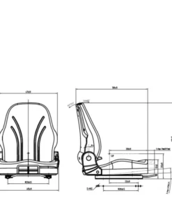 Alternative view of C2 PRO agricultural seat