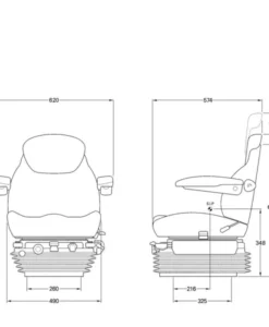 Alternative view of KAB 85E6 seat
