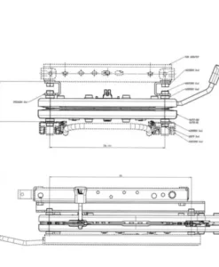 Alternative view of ISRI swivel bracket for 1000, 6000 and 6500 seats