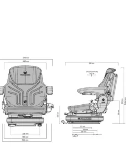 Alternative view of GRAMMER PRIMO XL PLUS PVC 12 V. - MSG75G/721
