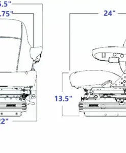 Alternative view of SEARS 5545A Auto Position Suspension Seat