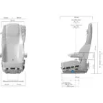 Alternative view of GRAMMER truck heavy-duty seat