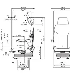 Alternative view of Pilot 1101 supreme seat