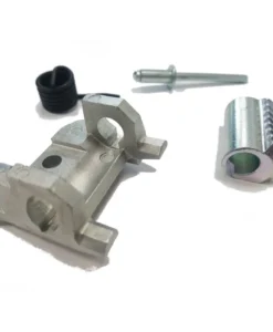 Alternative view of Grammer backrest angle adjustment worm mechanism