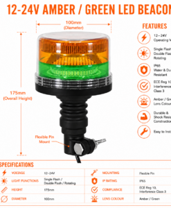 Alternative view of Beacon Amber/Green12-24V